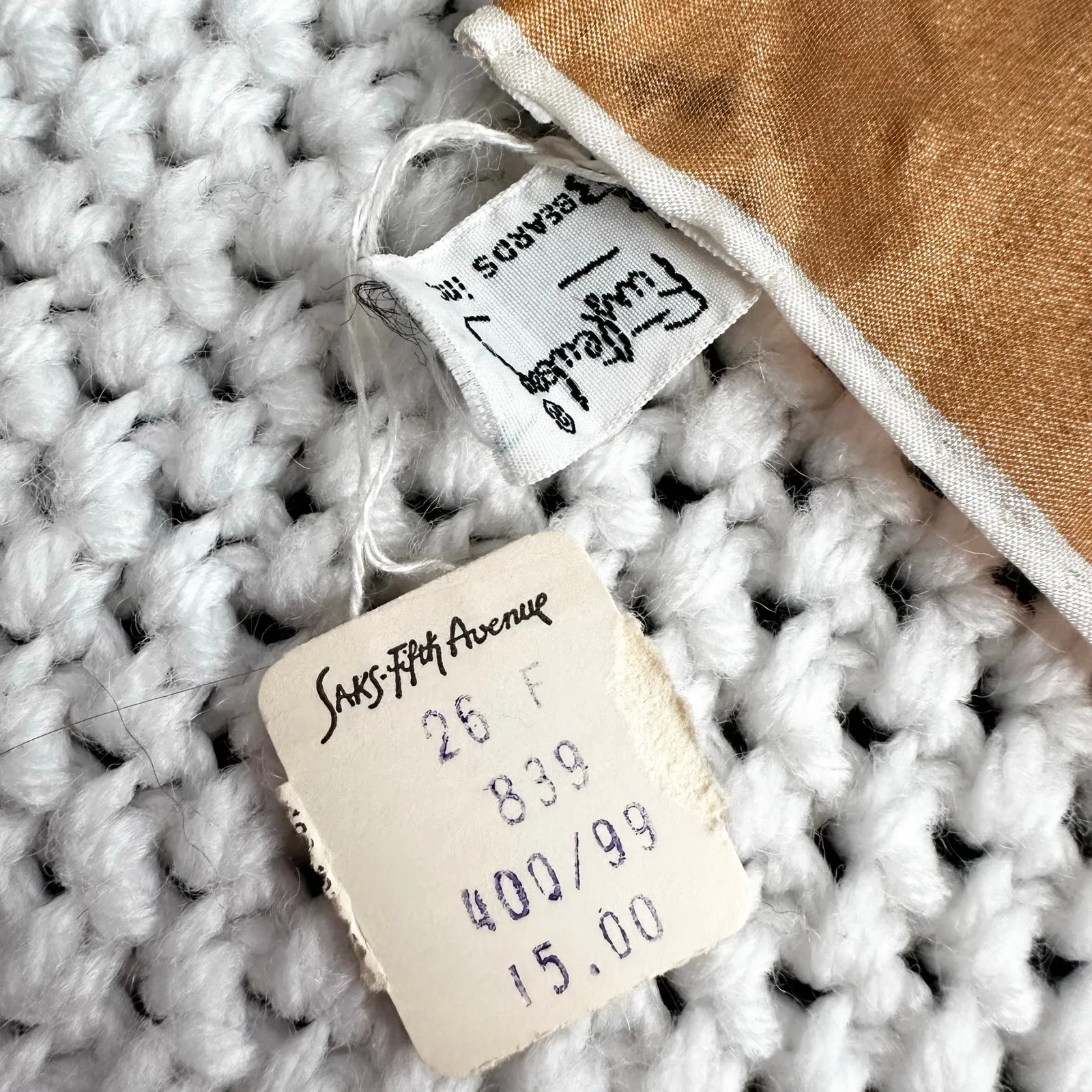 Diane von Furstenberg Baar & Beards Vintage Deadstock Copper Border Square Scarf - Image 5