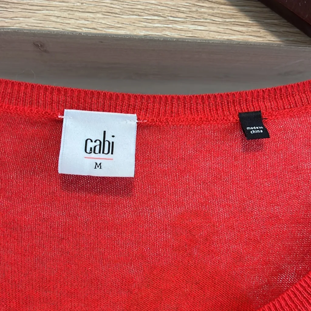 Cabi Cartwheel Boxy Dolman Sleeve Oversized Spring Light Sweater #5279,  Medium - Image 4