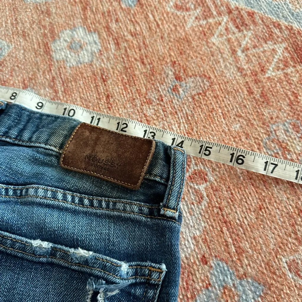 MOUSSY VINTAGE Isko Ridge Comfort Ace Skinny Jeans distressed ~28 inch waist Blue - Image 7