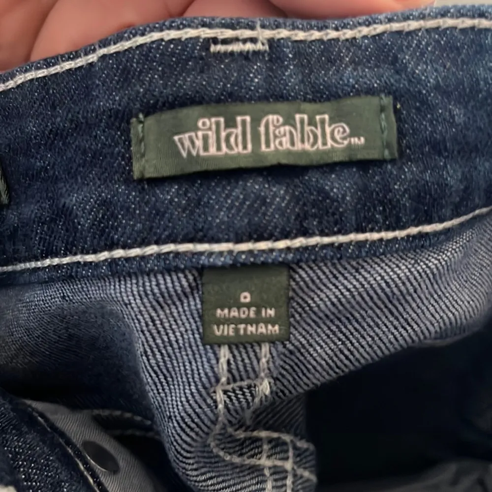 New Wild Fable Super High Rise Straight Leg Button Fly Blue Jeans Size 0 - Image 9