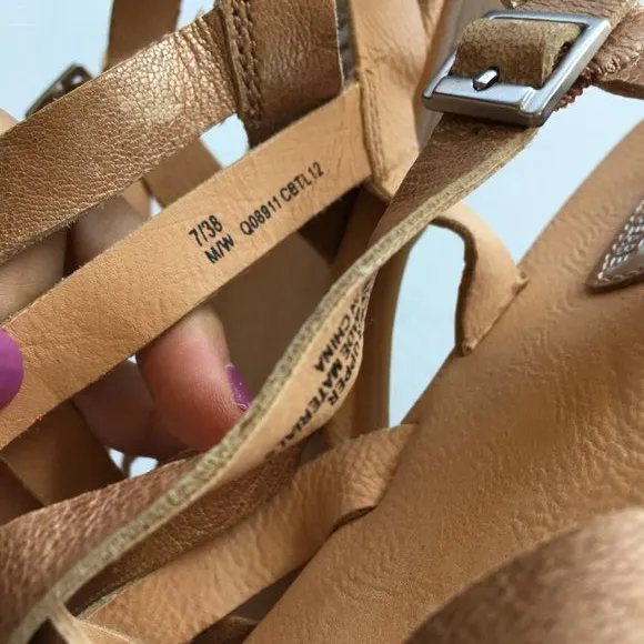 Kork-Ease Metallic Sandals‎ Strappy Leather Bronze - Image 3