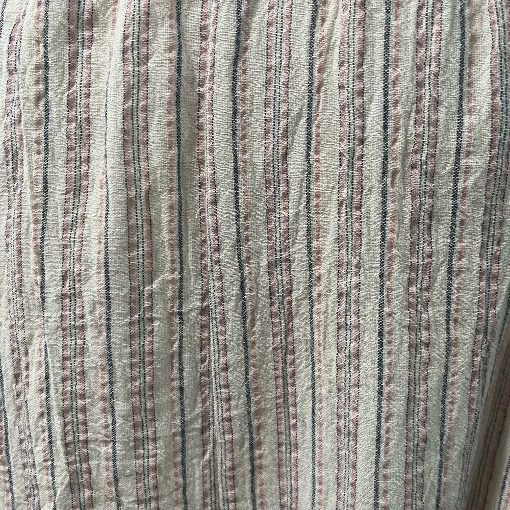 Savanna Jane Floral Embroidered Sleeveless Top Tassels Oversized Scalloped Hem S Pink - Image 11