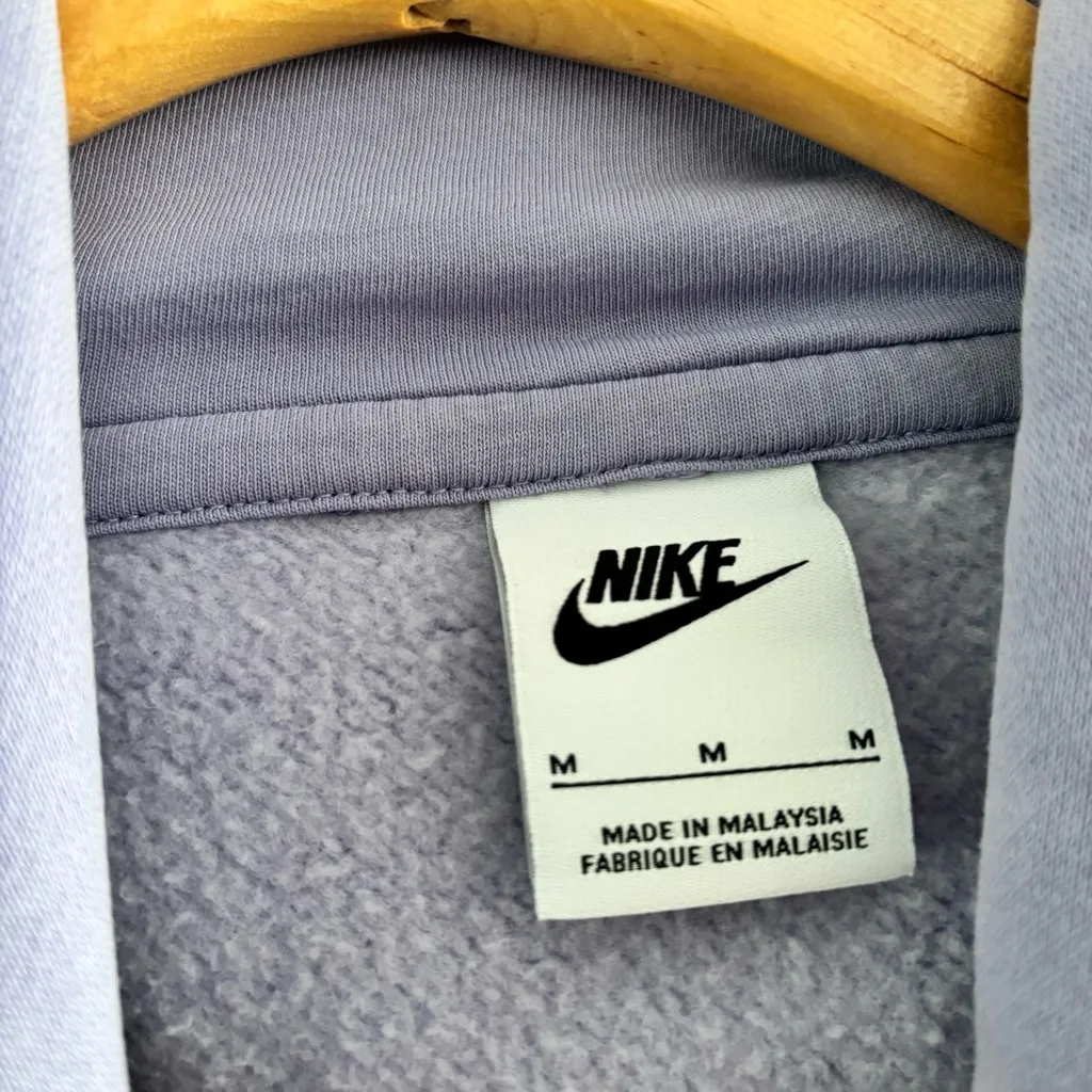 Nike Purple Phoenix Fleece Hoodie Sweatshirt - Image 3