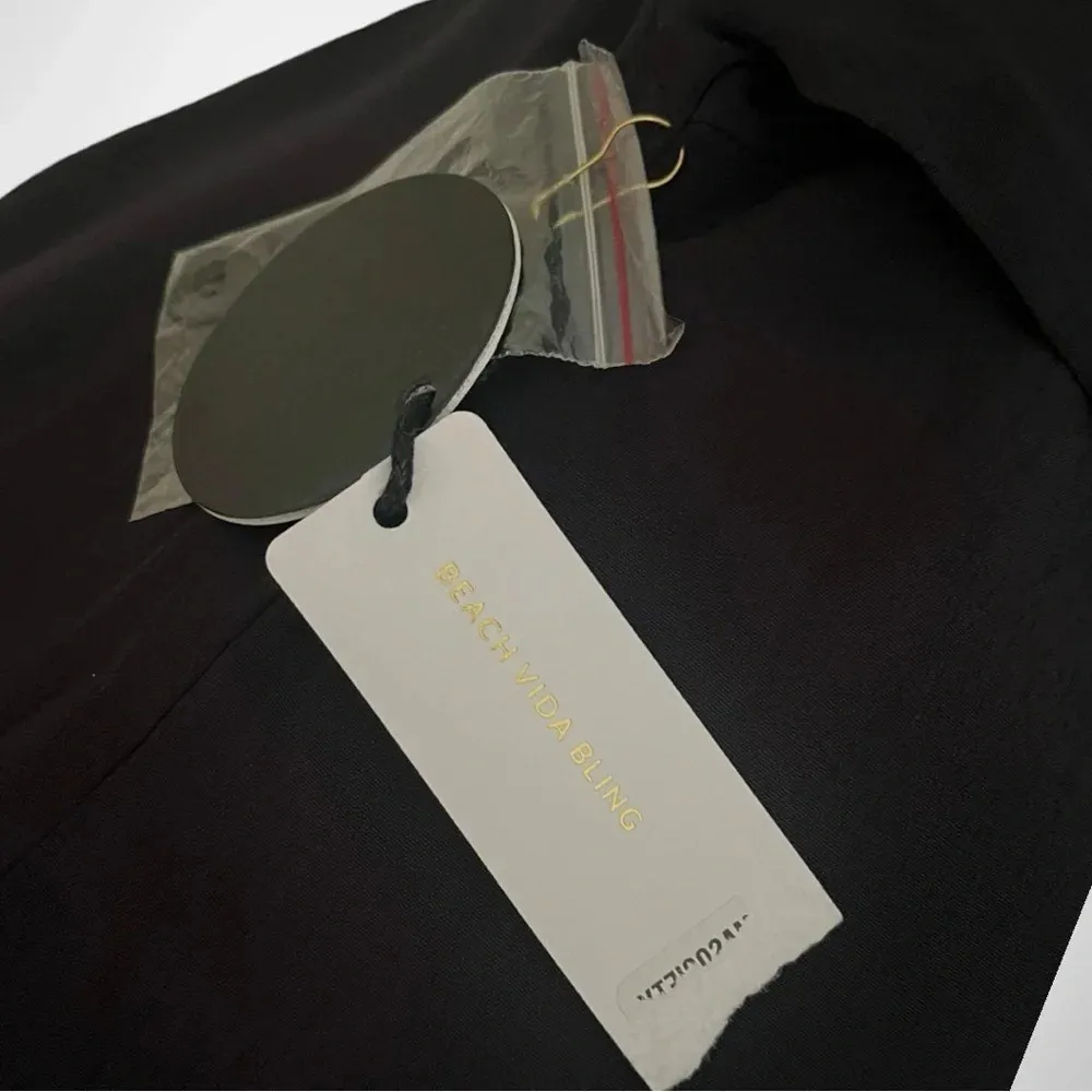 AMUSE SOCIETY BEACH VIDA‎ BLING Women's Black Mini Dress Small | NWT - Image 6