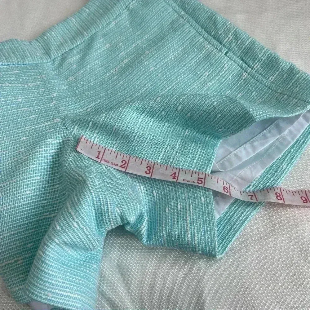 Lilly Pulitzer Blue Sloane Tweed Textured Shorts Size 2 - Image 12