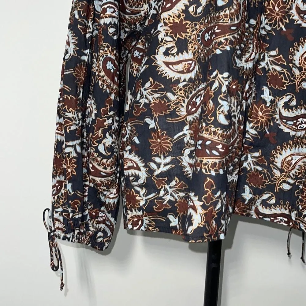 Cleobella Jillian Blouse‎ in Avalon Floral Print Size XSmall New Cotton organic - Image 5