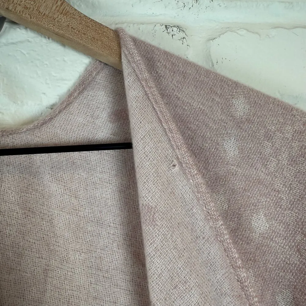 Gentle Fawn Hermosa Cardigan Fringe Shawl Wrap Pink Soft Feel Layering Size XS/S - Image 7