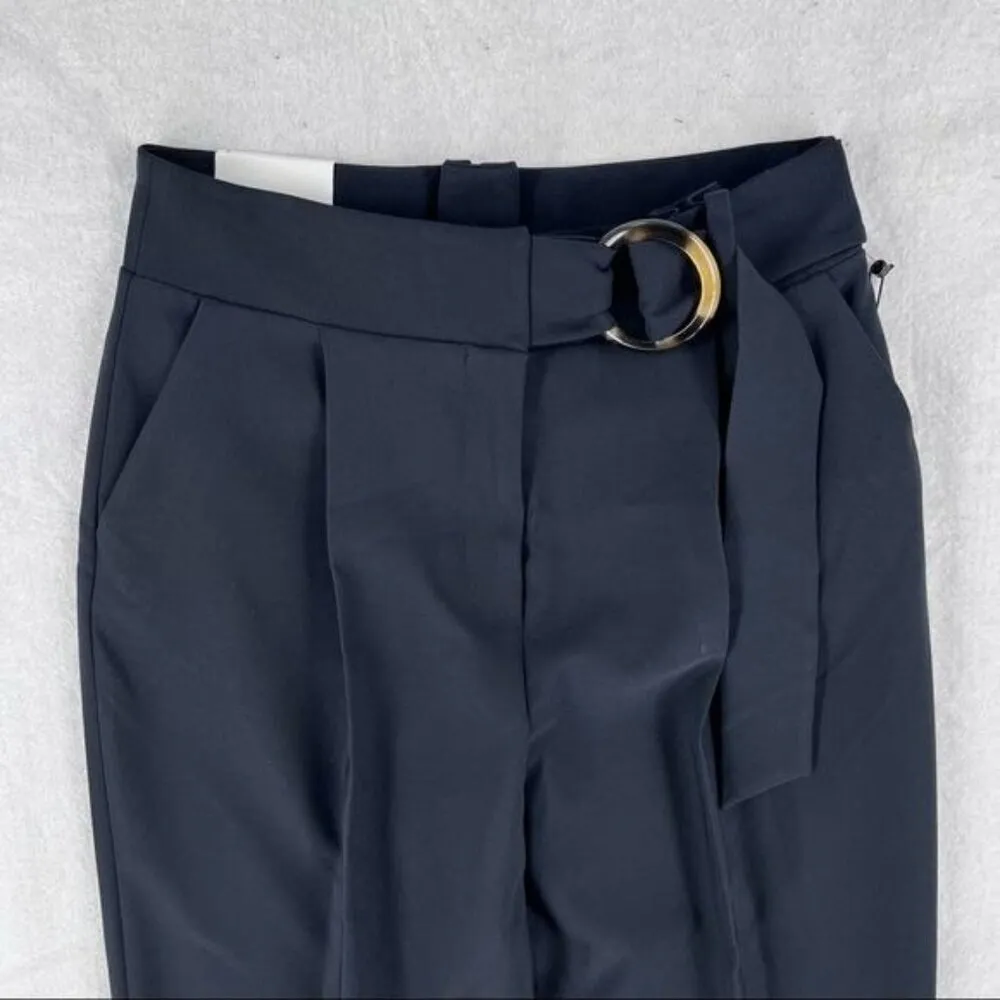Calvin Klein‎ Pleated Front Belted Relaxed Fit Crop Pant - Image 3