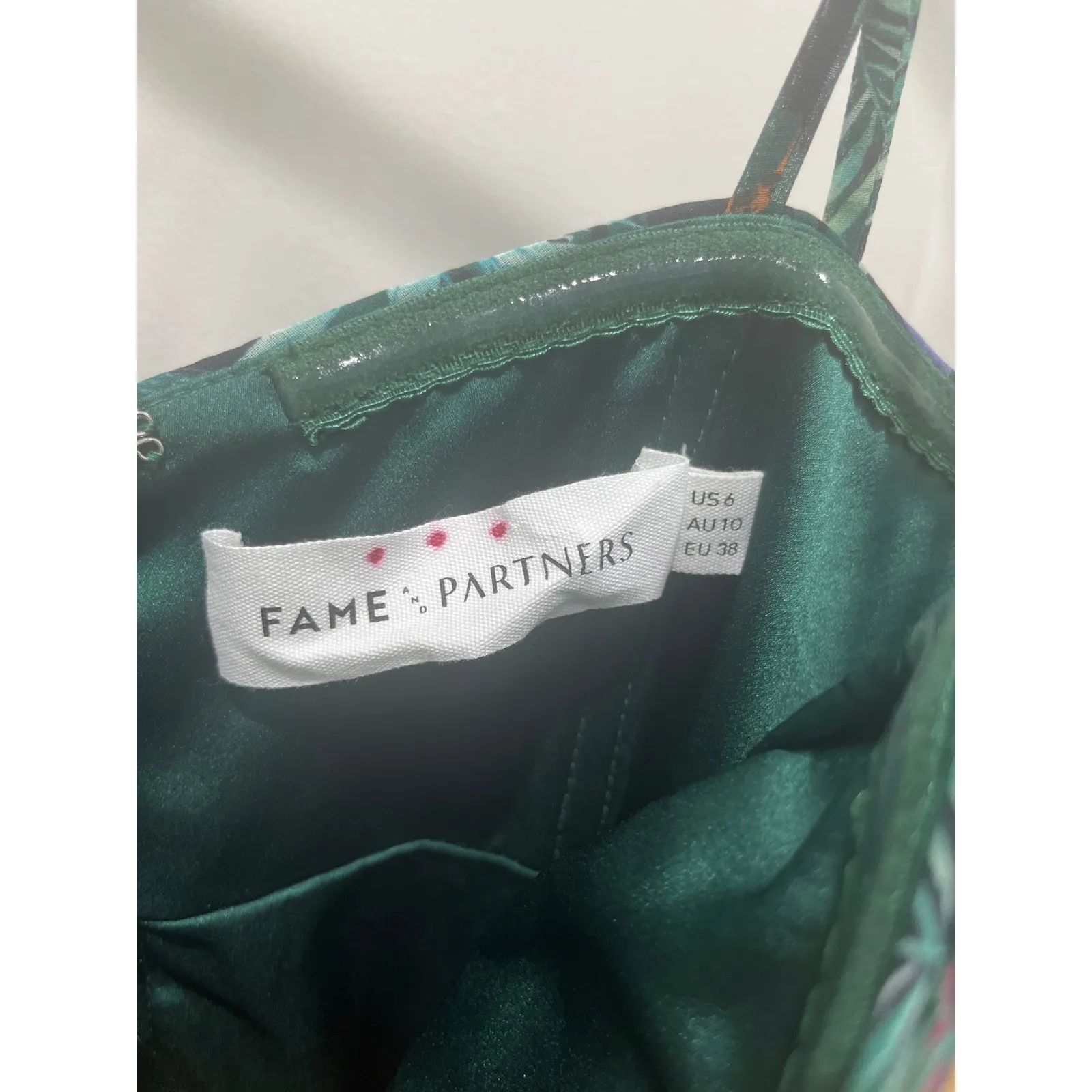 NWT Fame And Partners X FREE PEOPLE Elham Jungle Print Maxi Dress Sz 6 - Image 5