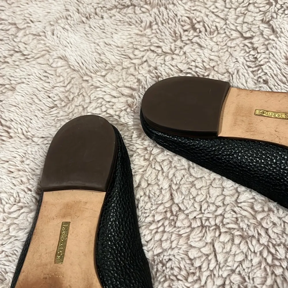 Louise et Cie Women's Charriet Leather Slip-On Loafer Mules Black Sz 9M $159 - Image 10