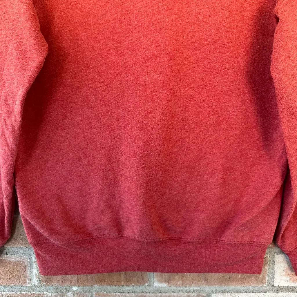 Walt Disney World Parks Sweatshirt Embroidered Mickey Mouse Christmas Small Red - Image 9