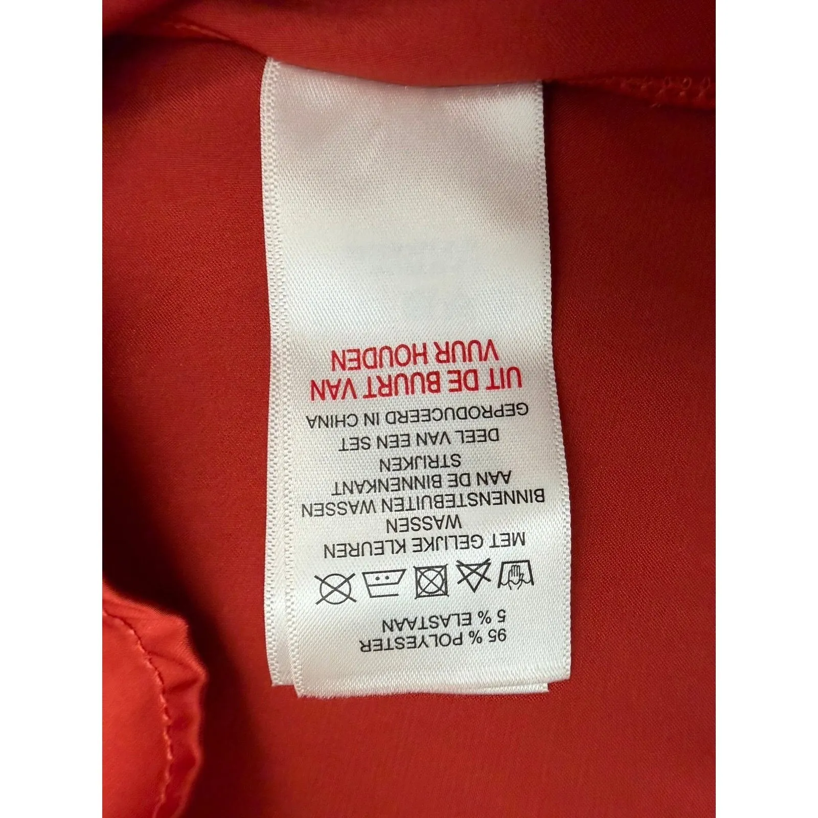 Belle‎ Vere Notte Red Satin Lace Trim Cami Tank Top Size L - Image 4