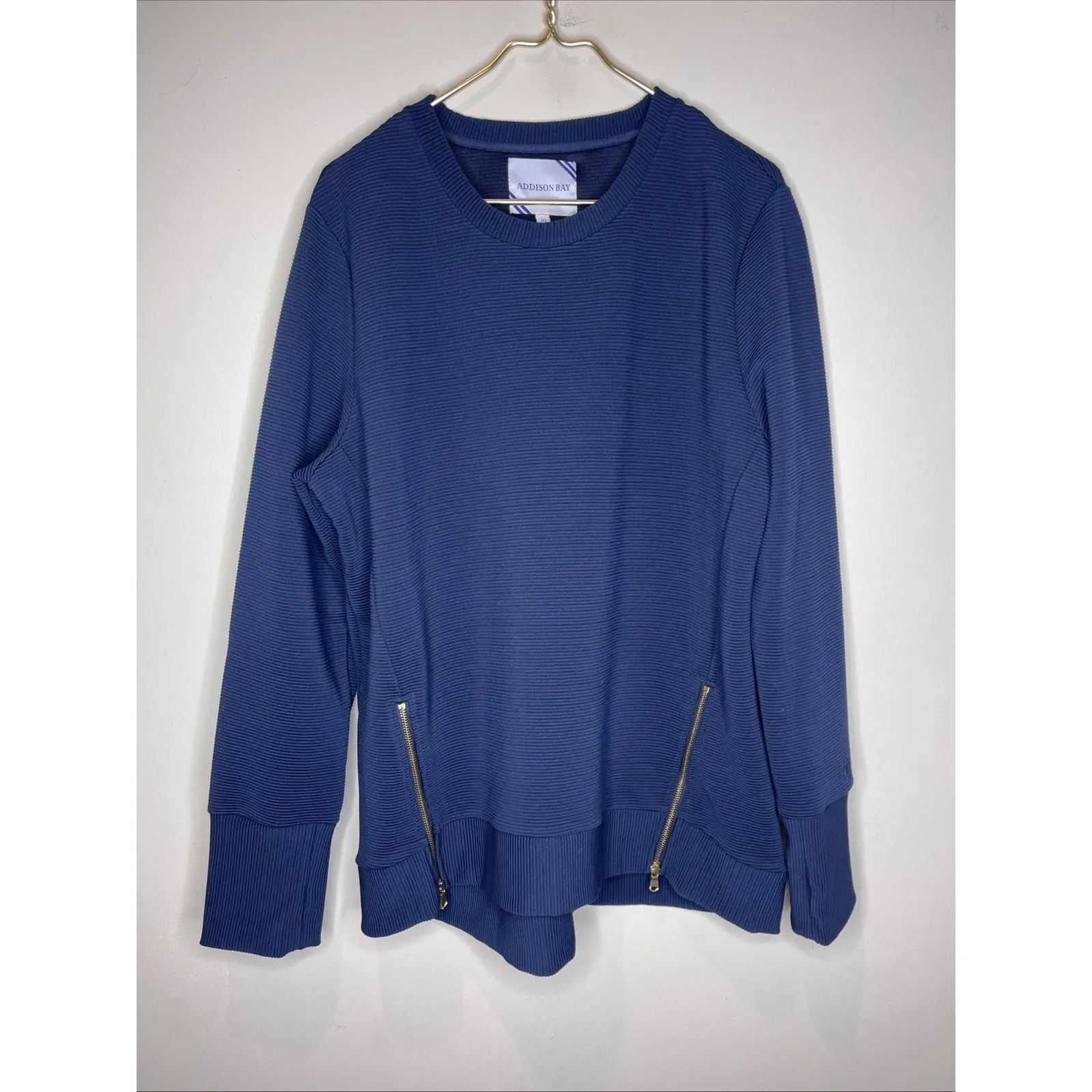 Tuckernuck Addison Bay Navy Everyday Crewneck Sweater Sweatshirt in Navy Blue XL - Image 2