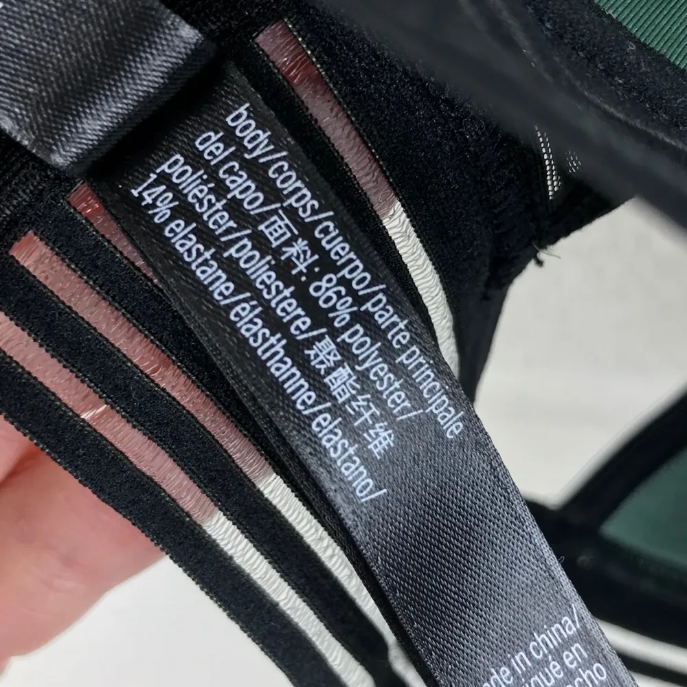 Victoria's Secret Victoria Sport Green Black Strappy Mesh Racerback Bra Size XS - Image 5