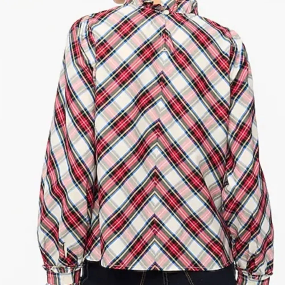 J.Crew Poplin Ruffleneck Тор - Image 10