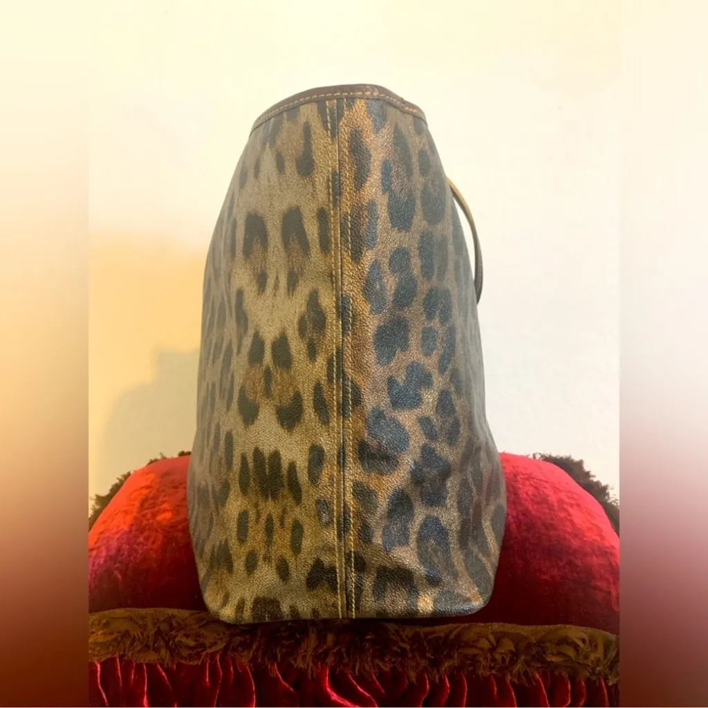 Roberto Cavalli Leopard Print Tote - Brown and Black - Image 8
