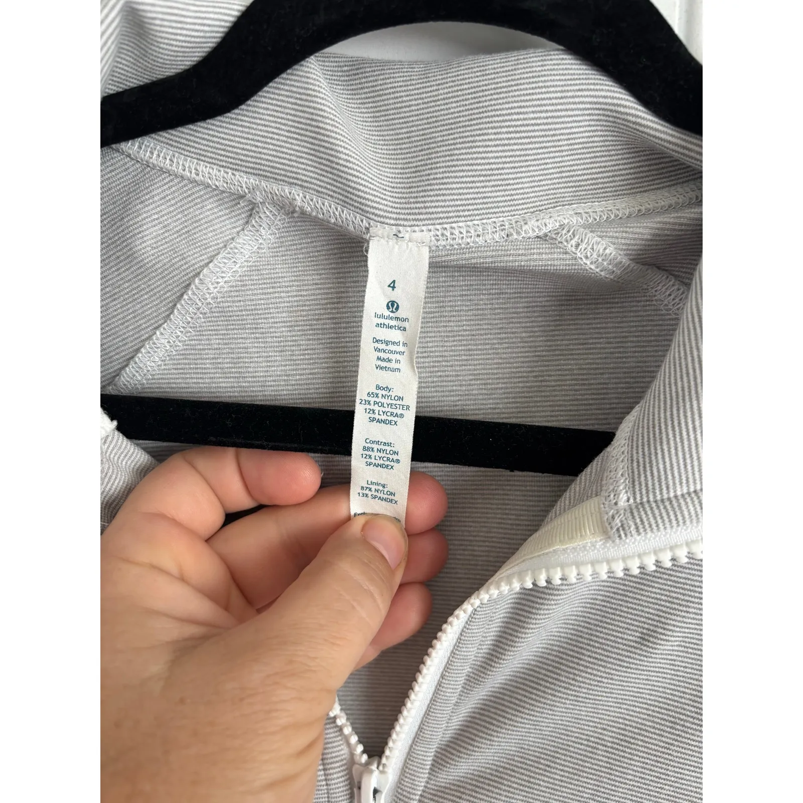 Lululemon Nice Asana Jacket size 4 Gray - Image 6