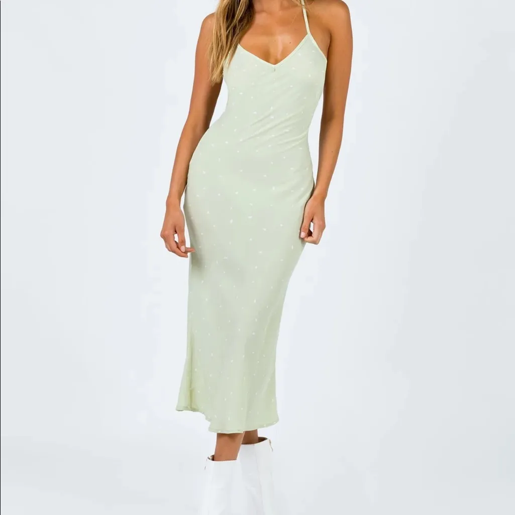 Princess Polly On cloud nine Green Midi Dress - Image 4
