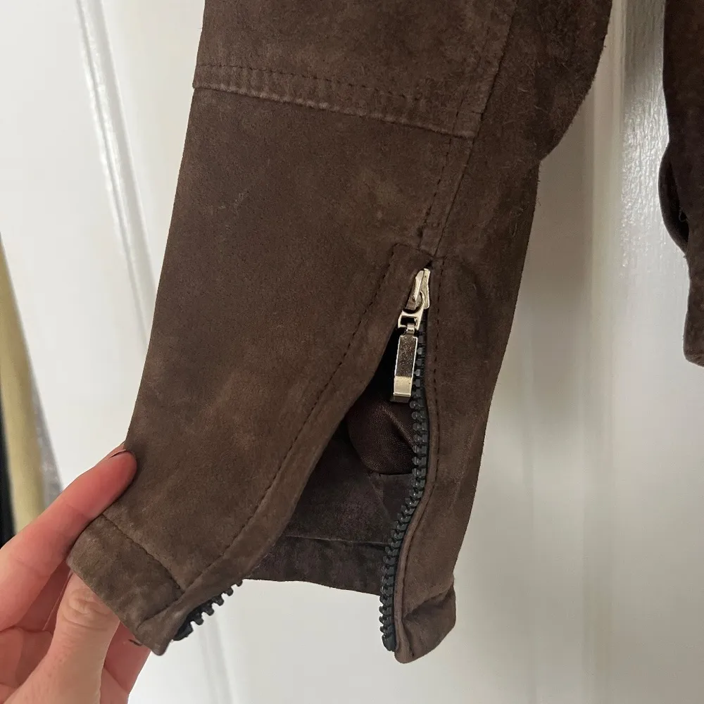 Jones New York Suede Brown Jacket - Image 4