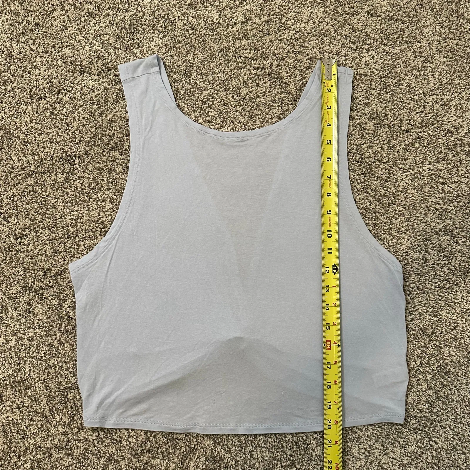 Aerie Offline light blue open back tank top size L - Image 9