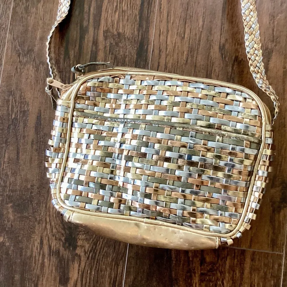 Gold Woven Evening Purse - Image 2