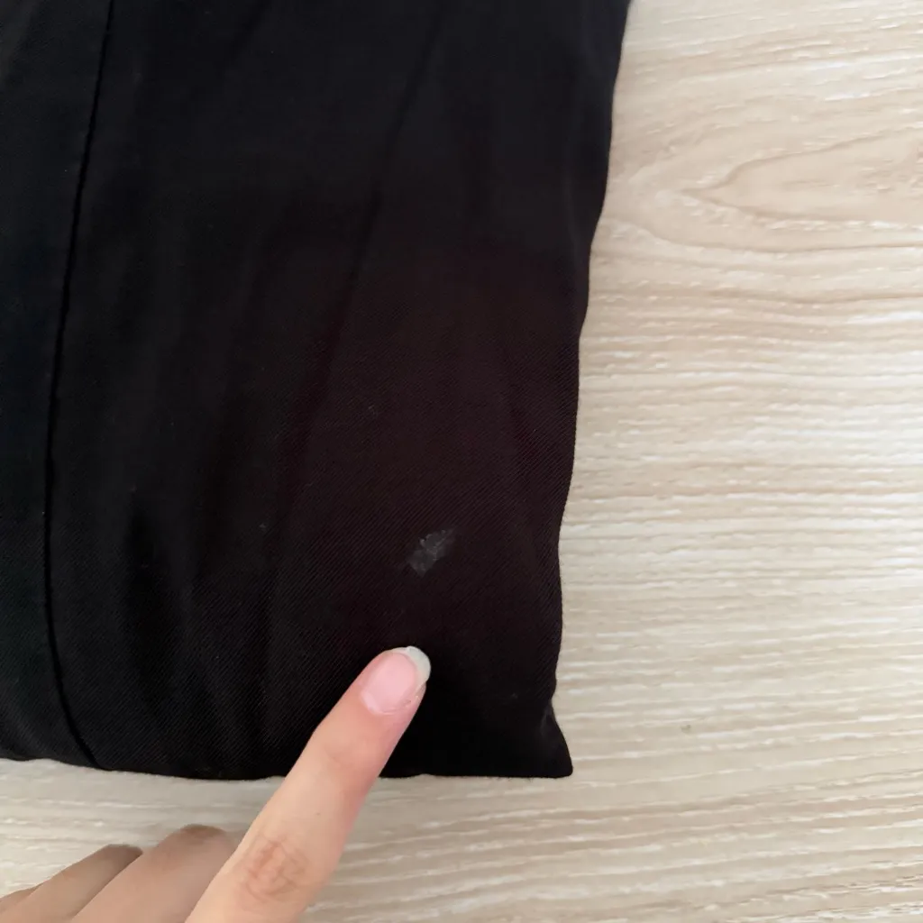 Nap Medium Black Pajama Set Long Sleeve Shirt & Shorts Loungewear Minimalist - Image 4