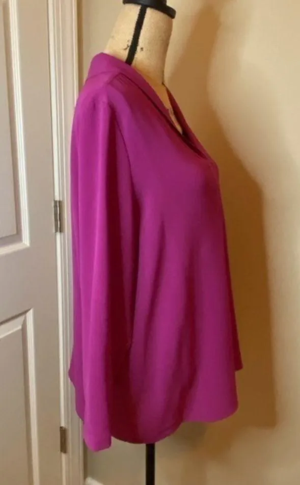 Preston & York Blouse Size L 100% Polyester - Image 4