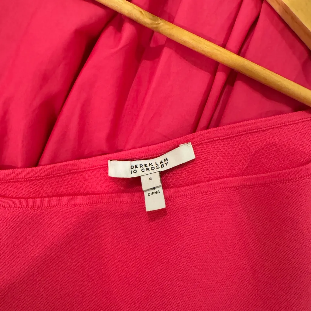 10 Crosby Derek Lam Vibrant Pink Garment Size 6 - Image 4