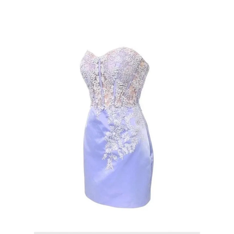 Y2K Satin Corset Mini Dress Sz.4 - Image 2