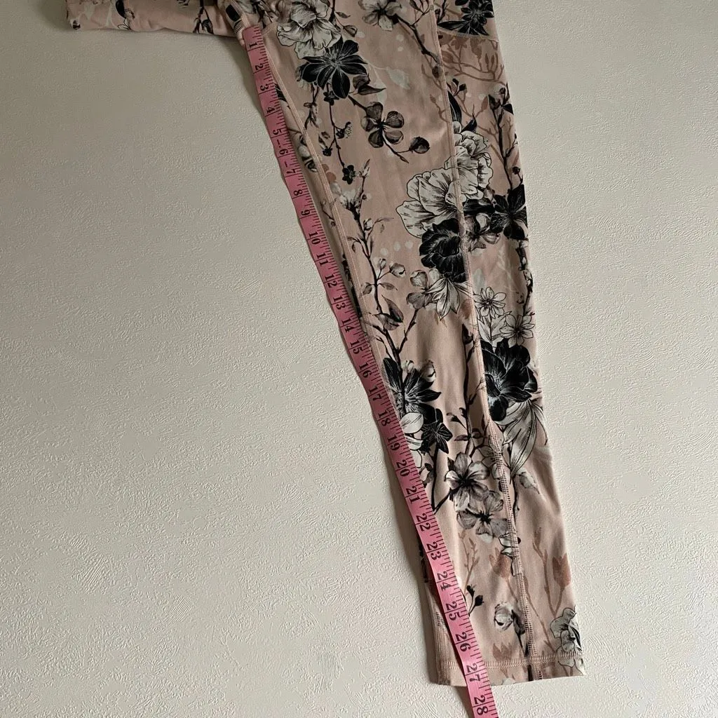Victoria’s Secret Girls Floral Leggings Size 16 Pink Black Activewear - Image 6