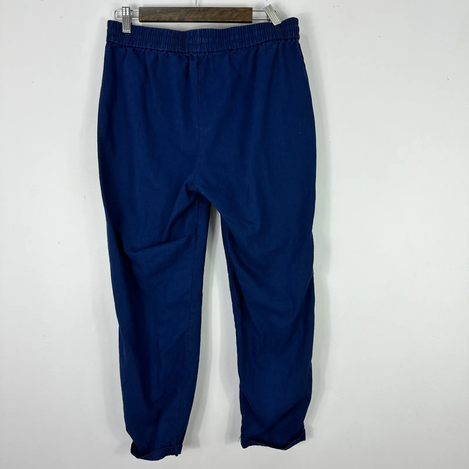 J.Crew Womens Pants 10 Blue‎ Tapered Coastal Chic Minimalist Quiet Luxury Preppy - Image 3