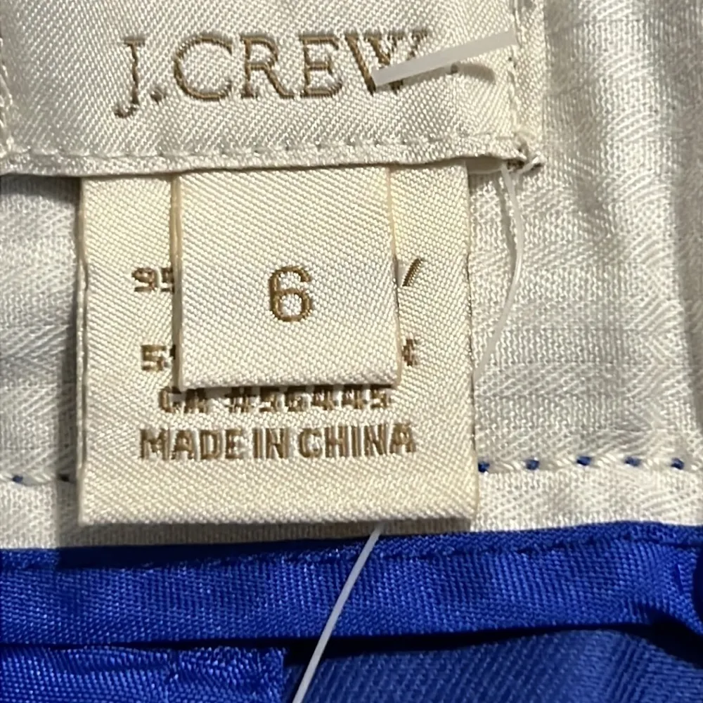 J. CREW size 6 women’s No. 2 Pencil skirt cobalt color zips close back - Image 7