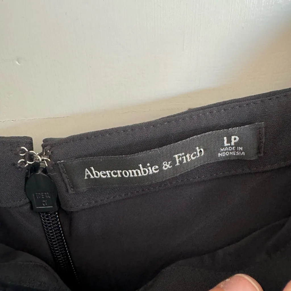 NWT Abercrombie & Fitch black short sleeve midi dress size large petite - Image 2