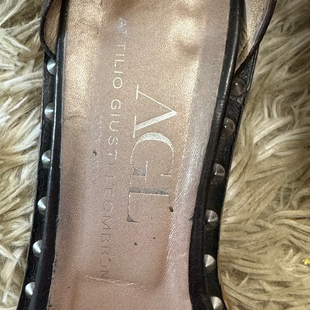 AGL Attilio Giusti Leombruni Sandals size 39/8.5 Black - Image 9