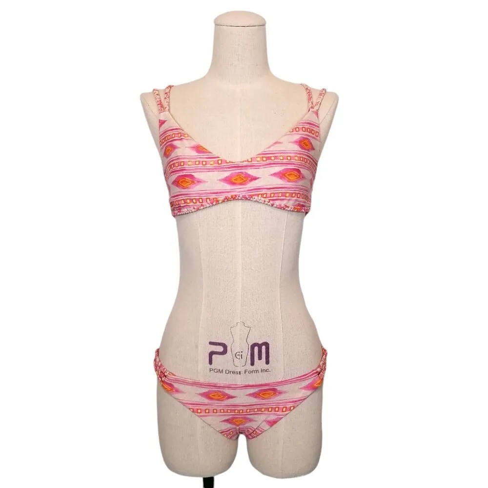 Frankies Bikinis Kaia Set Sherbet Pink Sz Large - Image 3