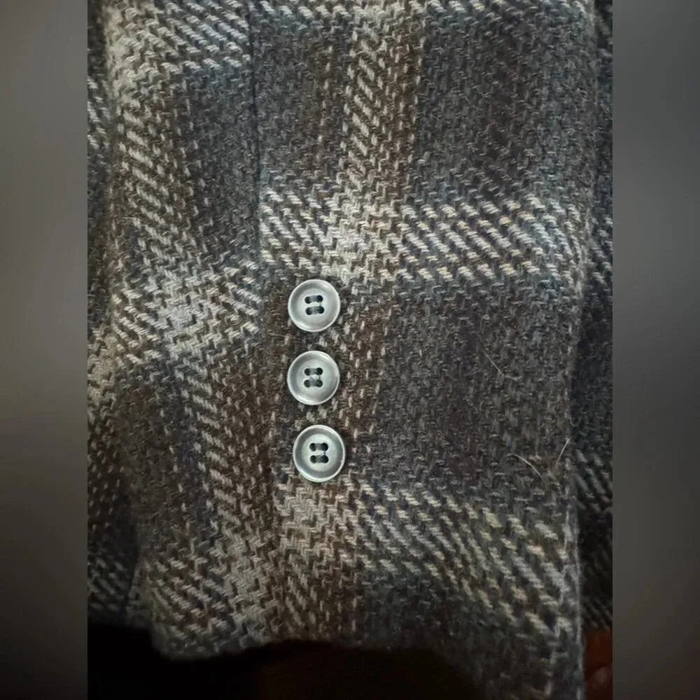 Chadwicks of Boston Plaid Wool Blazer Size 14 - Image 4