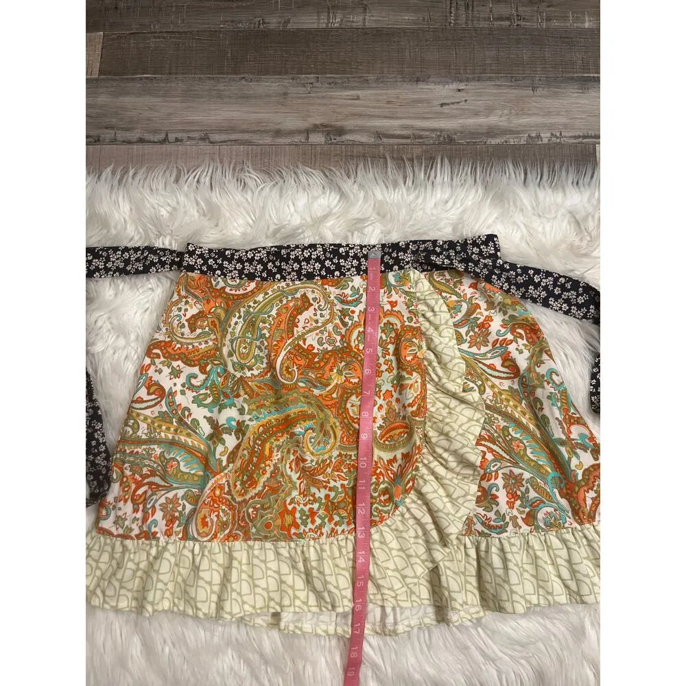 Urban Outfitters Toni wrap tie waist mini skirt L - Image 7