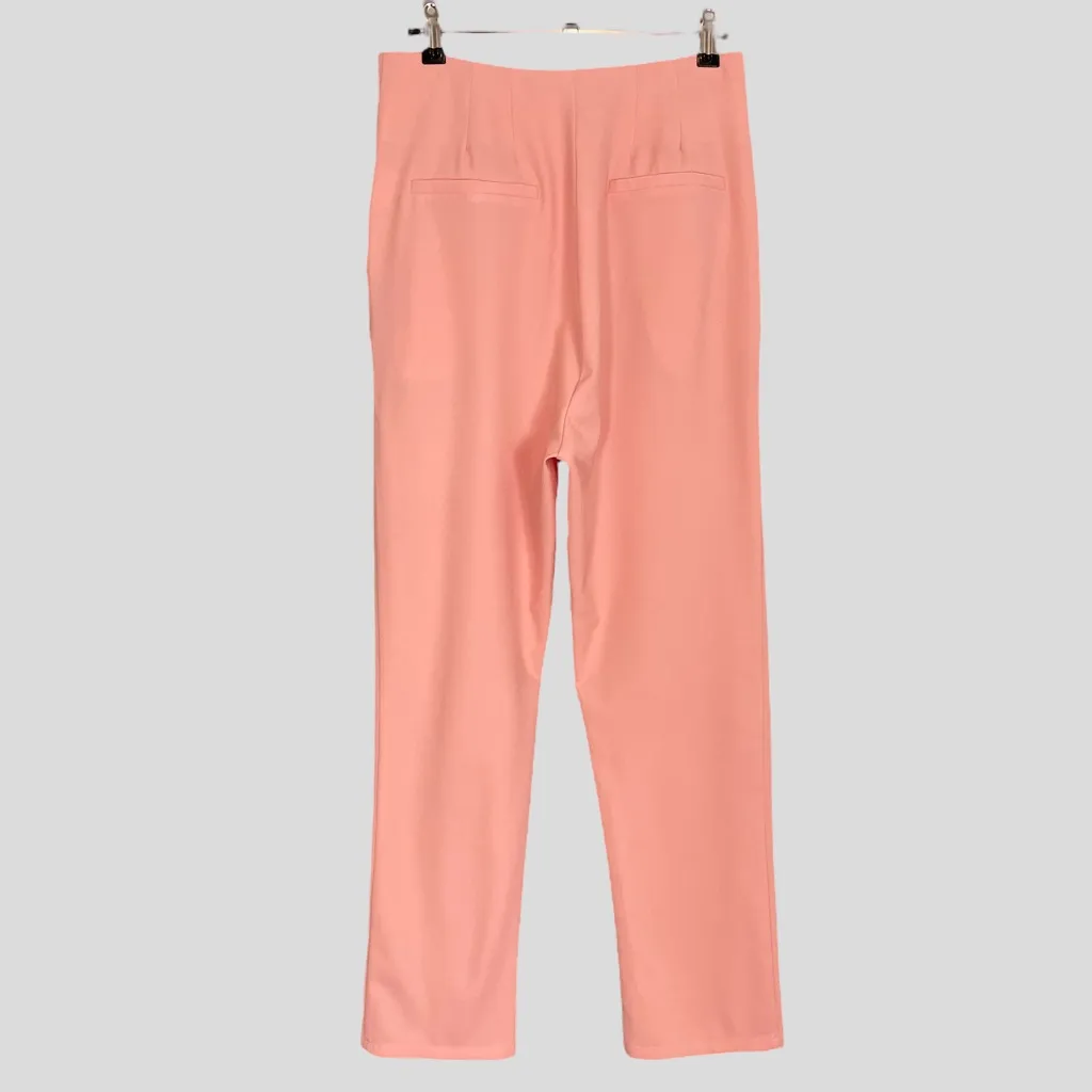 Pins and Needles Pleated Pants Cropped Ankle Size 4 Slacks Trousers Pink‎ Peach Pink - Image 2