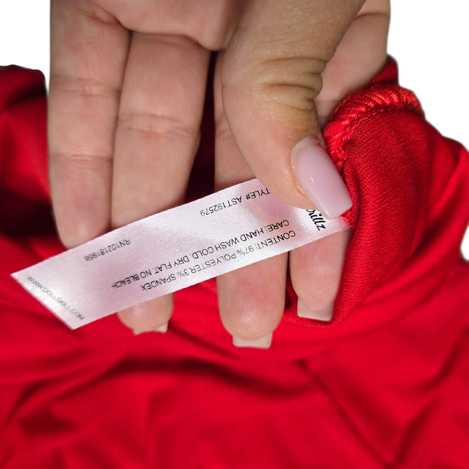 Sugar Thrillz Red Light Special Ruched Dress Size: M Size M - Image 2