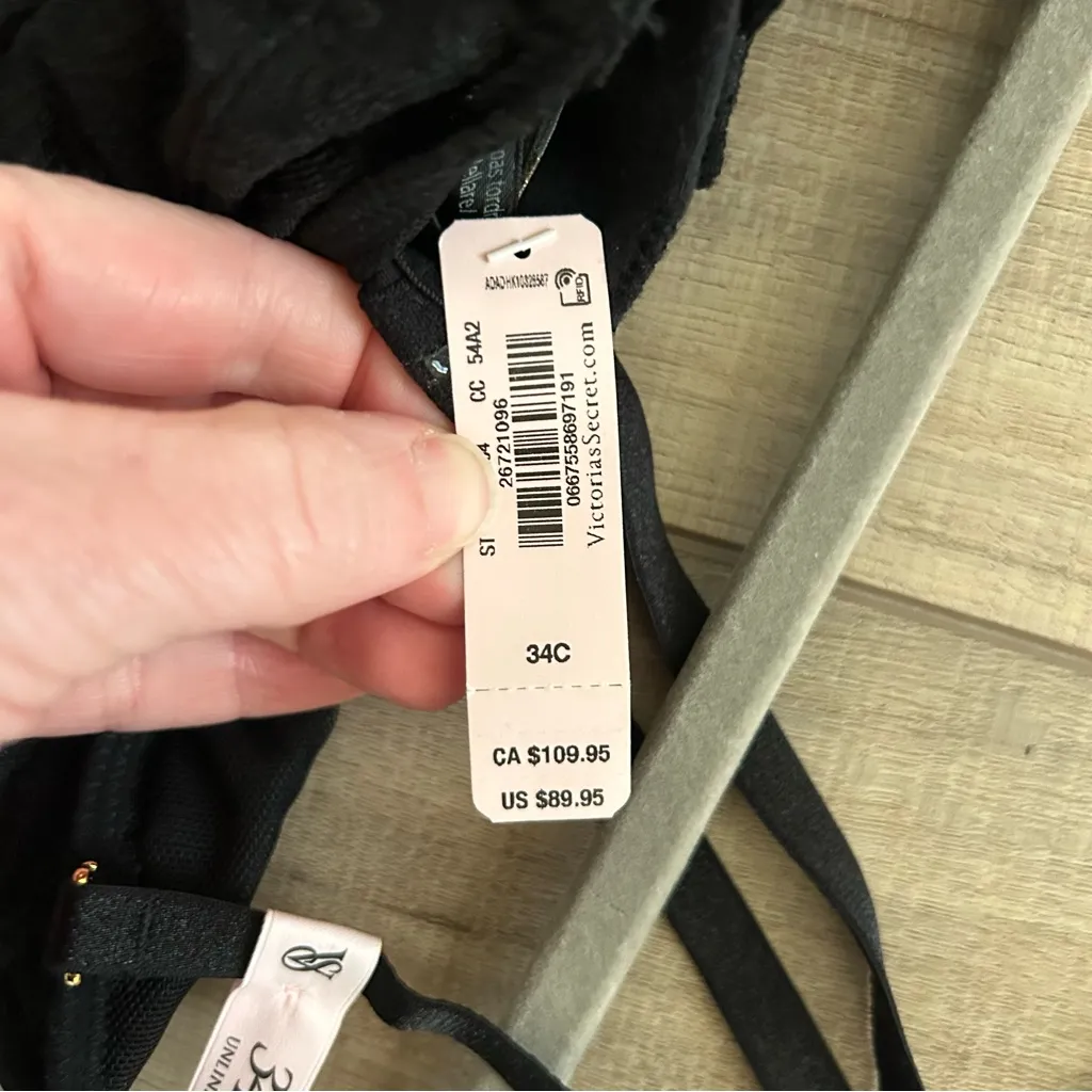 Victoria’s Secret VS Archives Black Monogram Corset Bra Top NWT 34C - Image 7