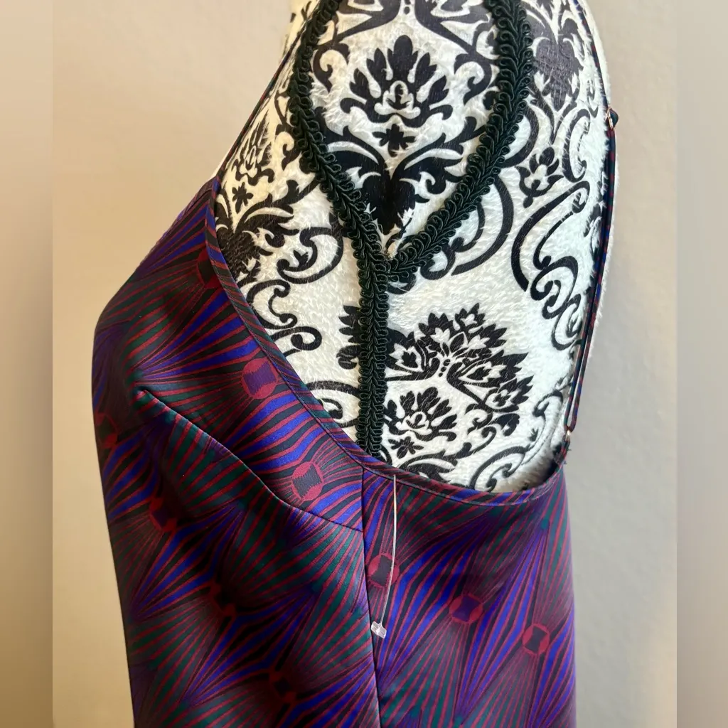 SAVAGE X FENTY Night Star Chaser Satin Purple Geometric Slip Dress Size undefined - Image 7