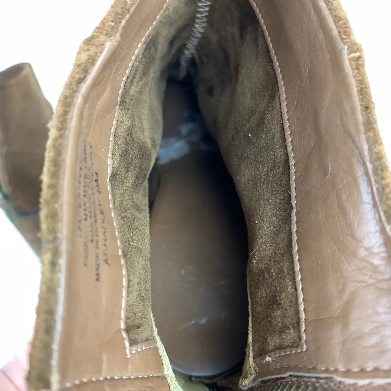 Arturo Chiang Womens Hadley Heeled Boots Brown Suede Ankle Back Zip Closure 9 - Image 13