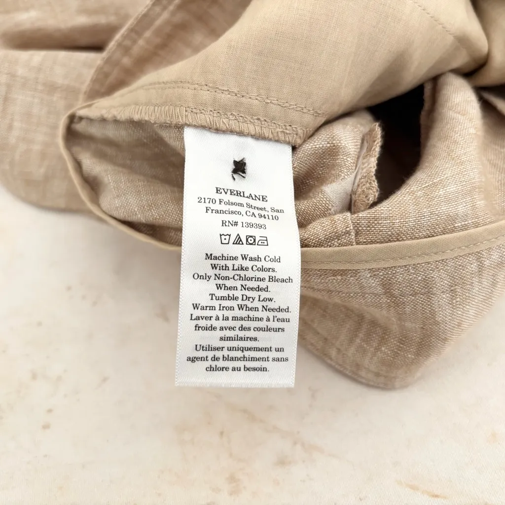 Everlane the Linen Way-High Drape Pant, Cornstalk Chambray - Image 6