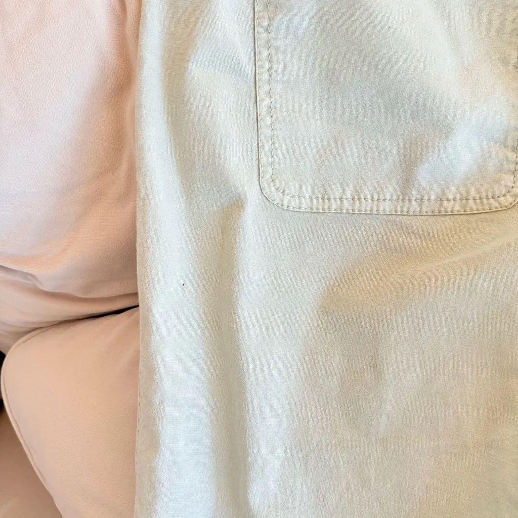 Anthropologie The Wanderer Eyelet Utility Pants Boho Sage Green Anthro Size 29 - Image 6