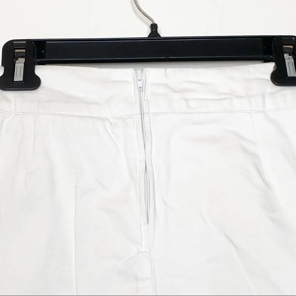 D.F.A. Petite white skirt with striped tie Size 6P - Image 4