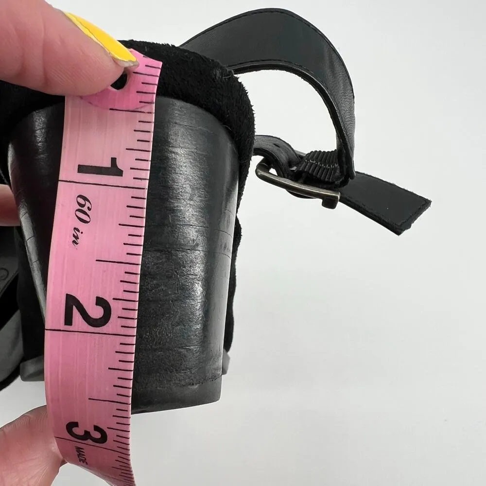 Bare Traps Rejina black sling back mule Booties shootie chunky heel western sz 9 - Image 8