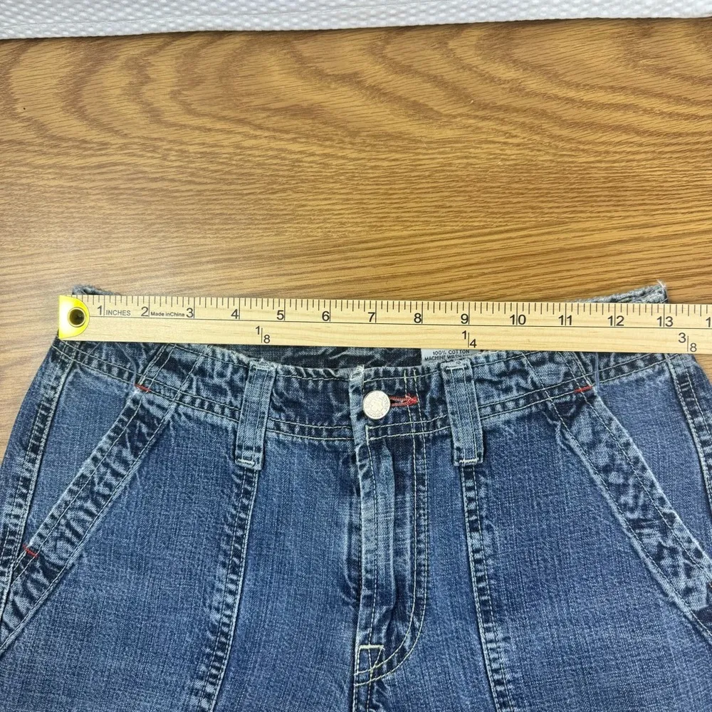 Lucky Brand Vintage Dungarees Jeans Size 2/26 USA Made Carpenter Style Flare - Image 11