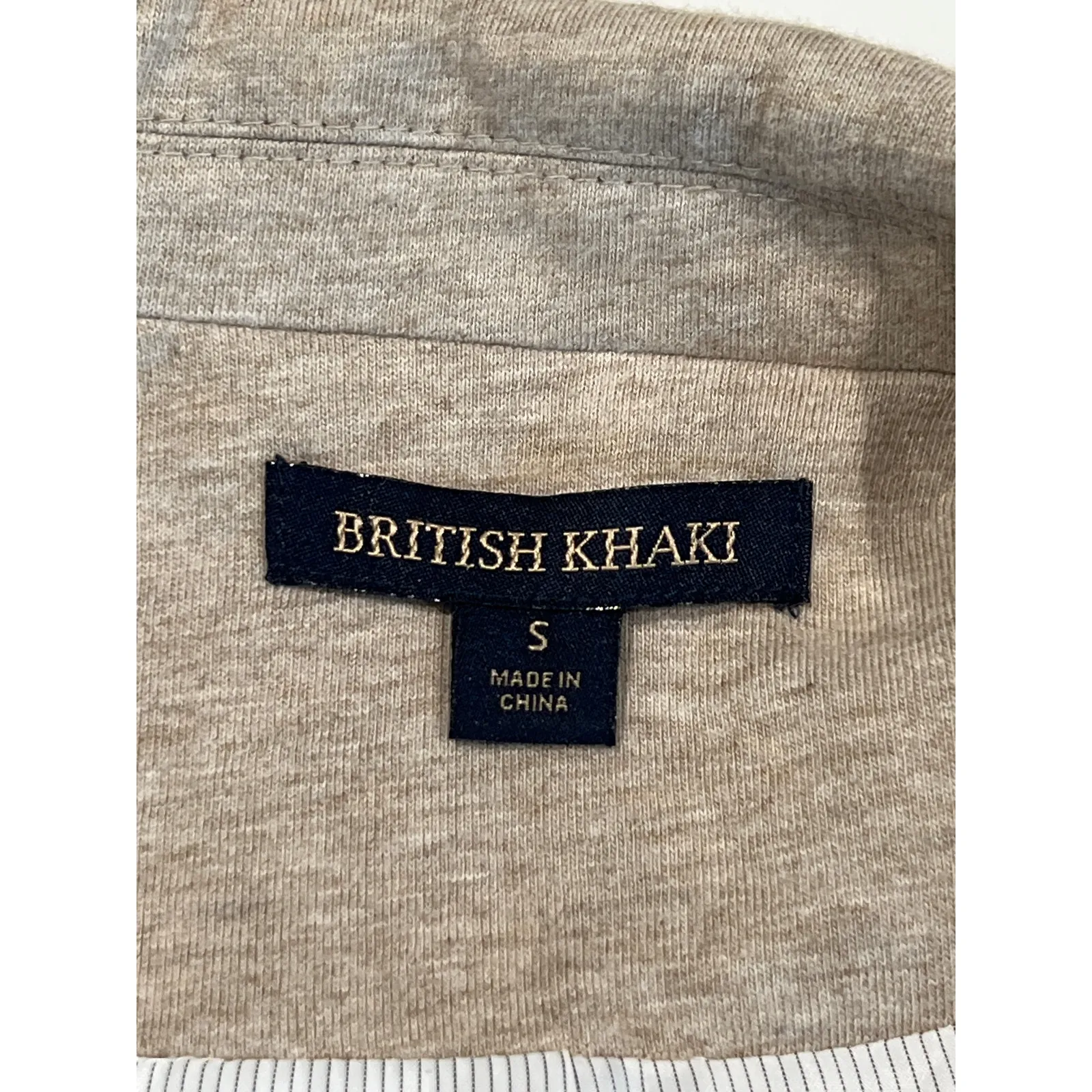 British Khaki One Button Soft Structured Blazer Women's Size S Heathered Tan - Image 6