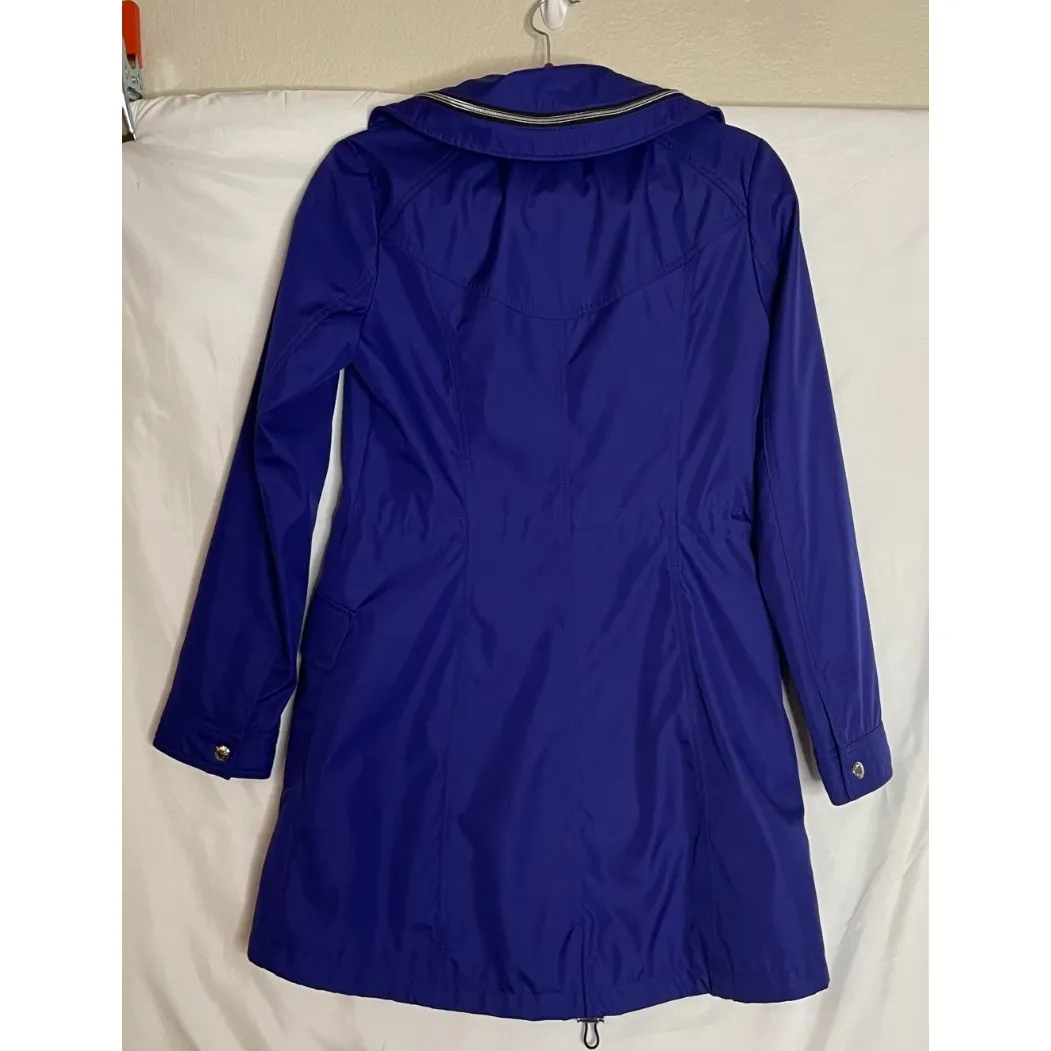 Guess Womens Small Purple Coat Jacket Pockets Hooded Outdoor‎ Travel Preppy Boho - Image 2