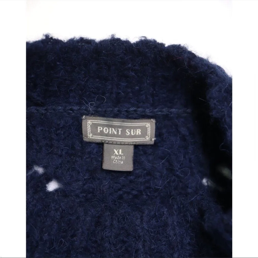 ✨ J. Crew Sweater Big Sur Alpaca Knit Crewneck Colorblock Navy Stripe✨ - Image 11